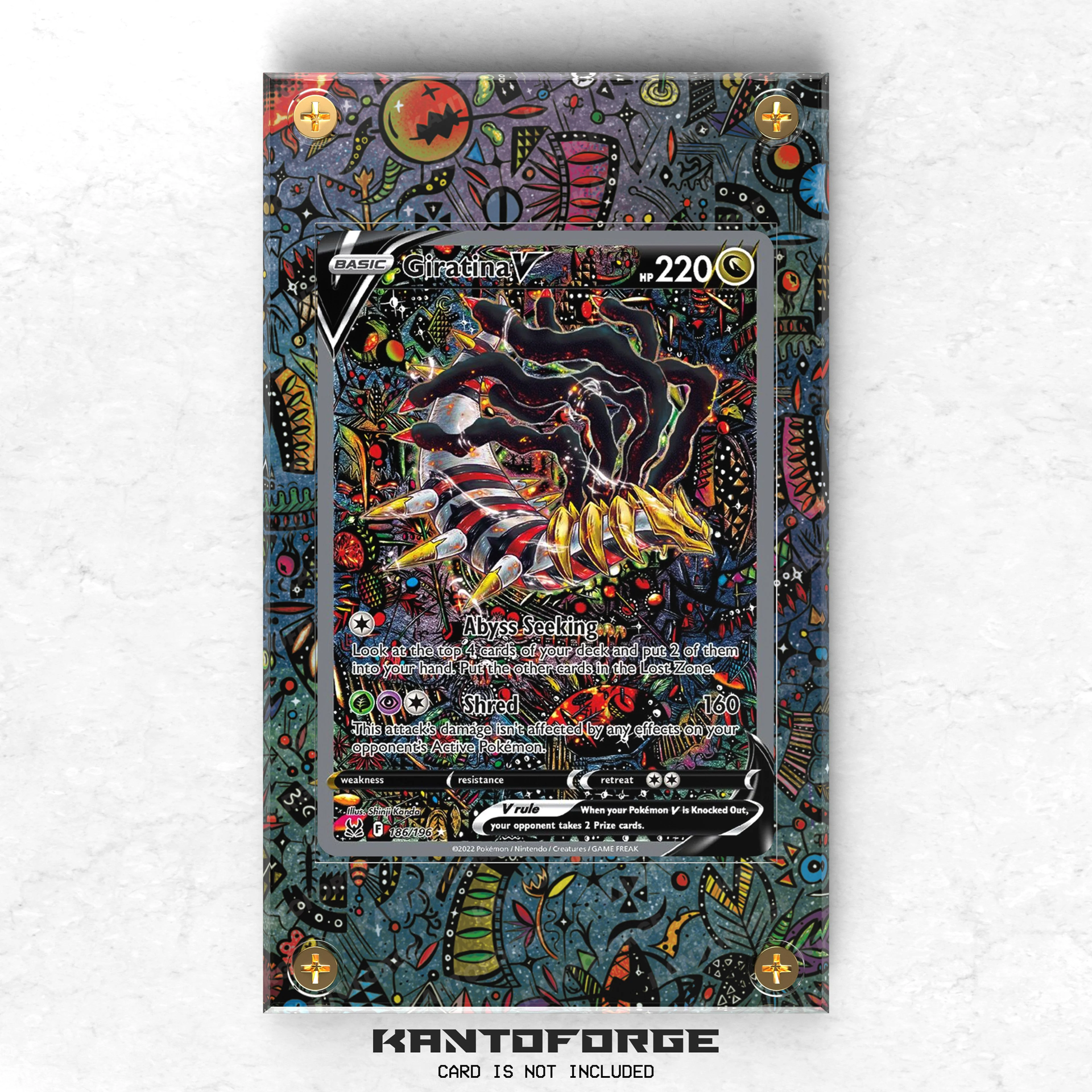 Giratina V 186/196 - Pokémon Extended Artwork Display