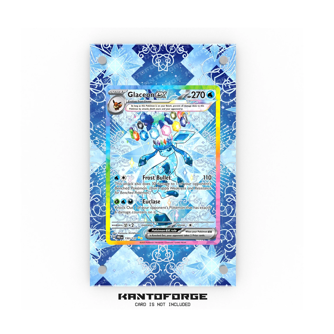 Glaceon ex 150/131 - Pokémon Extended Artwork Display Case