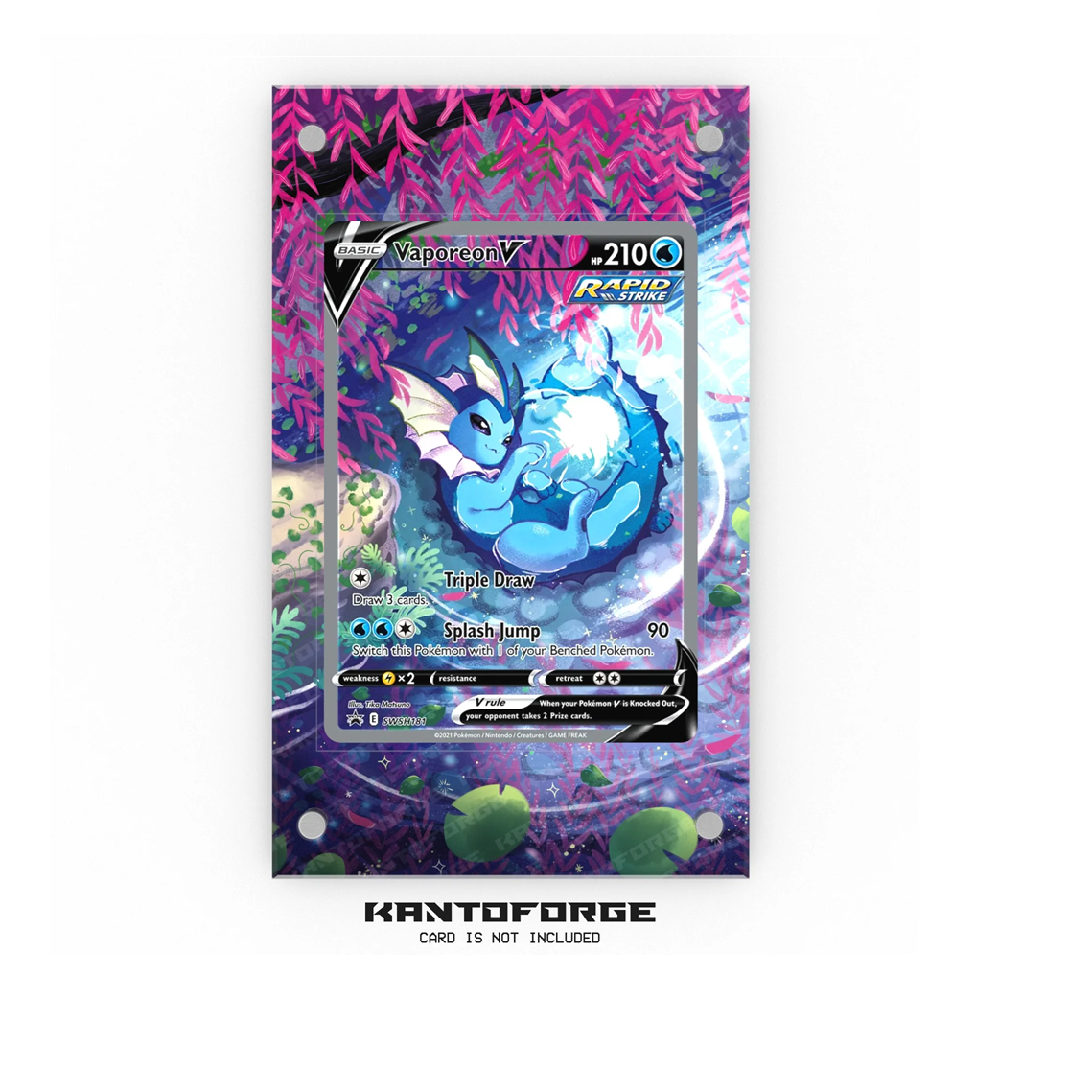 Vaporeon V SWSH181 - Pokémon Extended Artwork Display Case