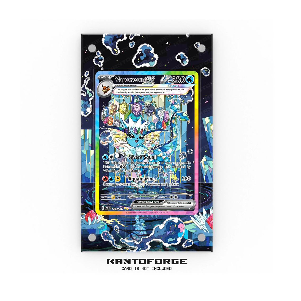 Vaporeon ex 149/131 - Pokémon Extended Artwork Display Case