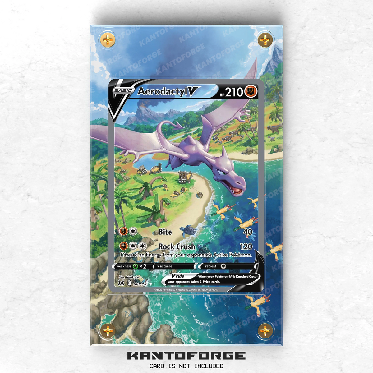 Aerodactyl V 180/196 - Pokémon Extended Artwork Display Case