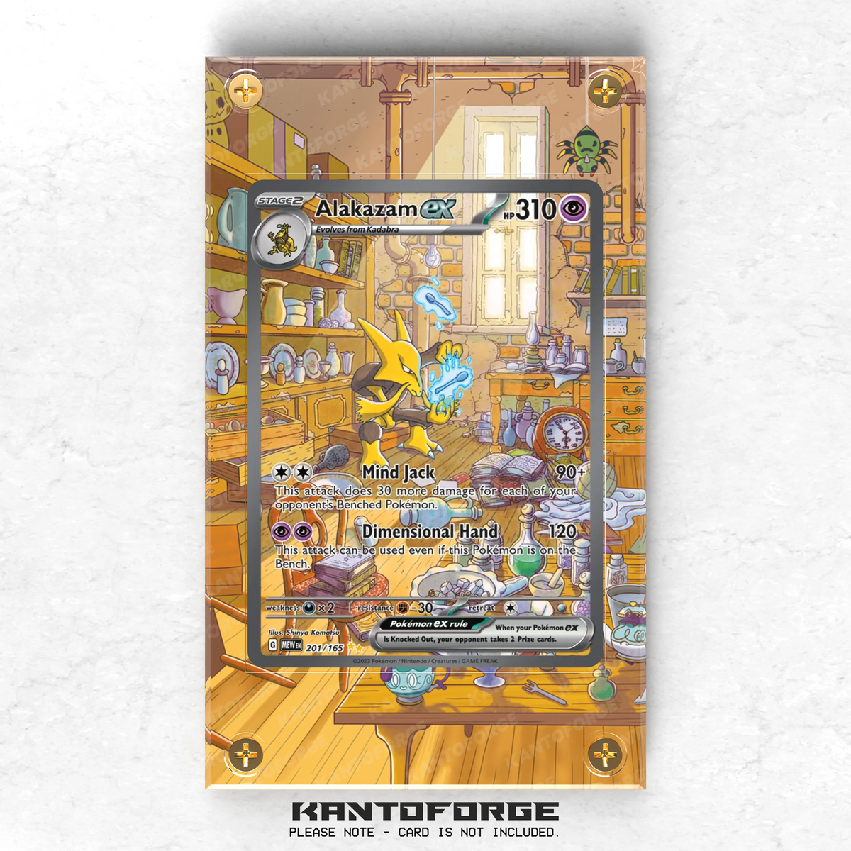 Alakazam 201/165 - Pokémon Extended Artwork Display Case