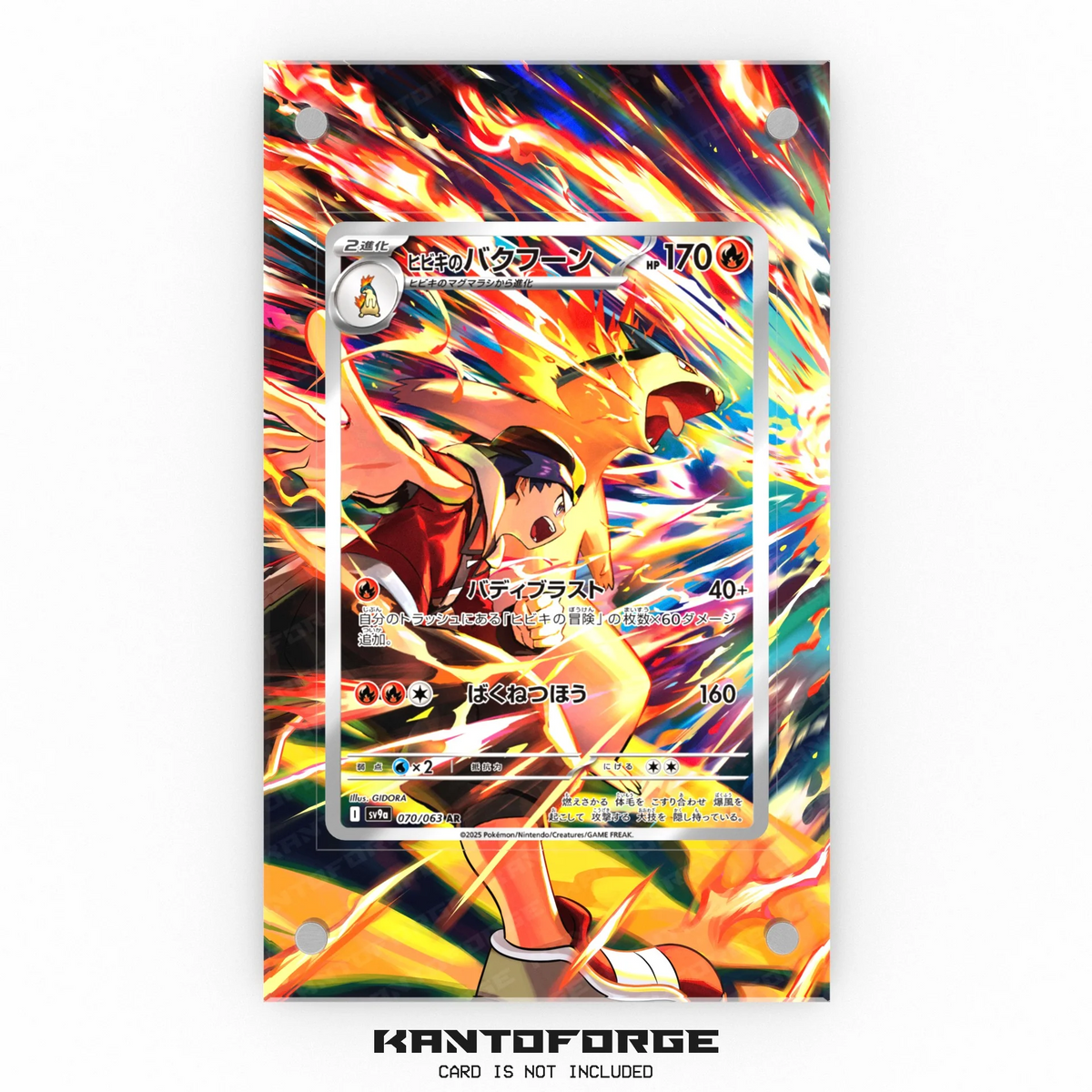 Ethan's Typhlosion 070/063 - Pokémon Extended Artwork Display Case