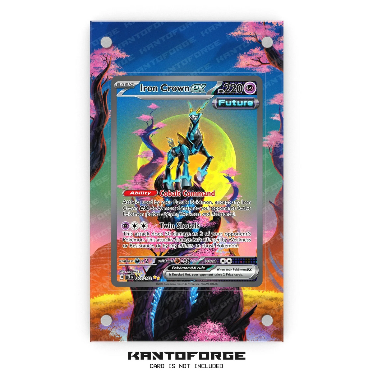 Iron Crown ex 206/162 - Pokémon Extended Artwork Display Case