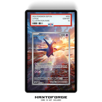 Latios 203/191 - PSA Size Graded Card Case Extended Artwork Display with GradeGuardian Protection