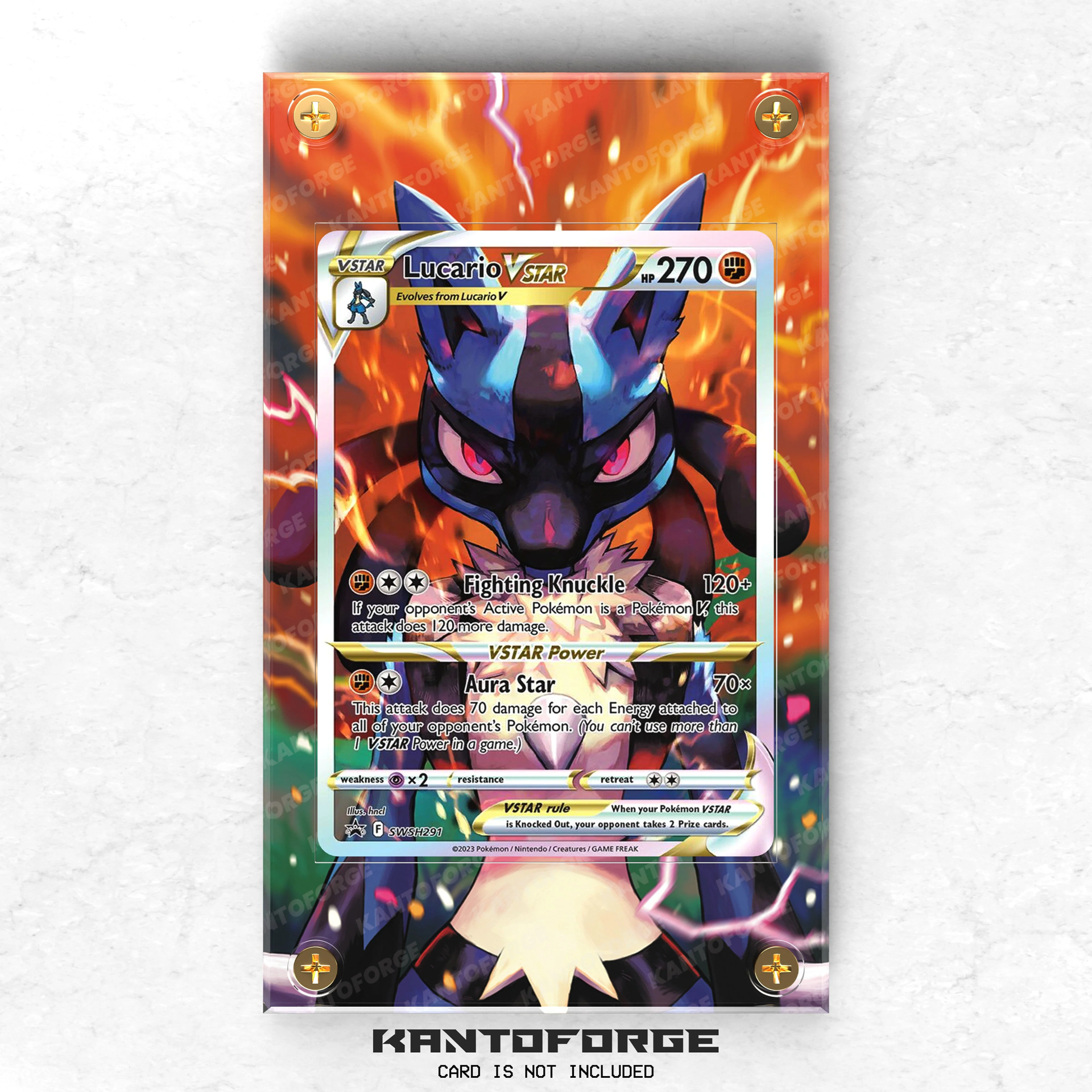 Lucario VSTAR SWSH291 - Pokémon Extended Artwork Display Case