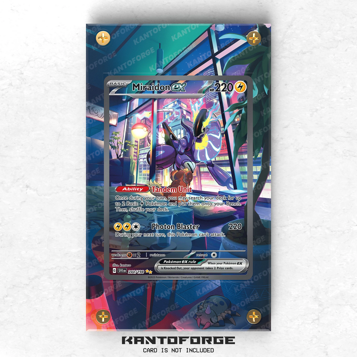 Miraidon EX 244/198 - Pokémon Extended Artwork Display Case